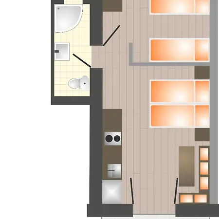 아파트 Centrum Apartmanhaz Balatonboglár